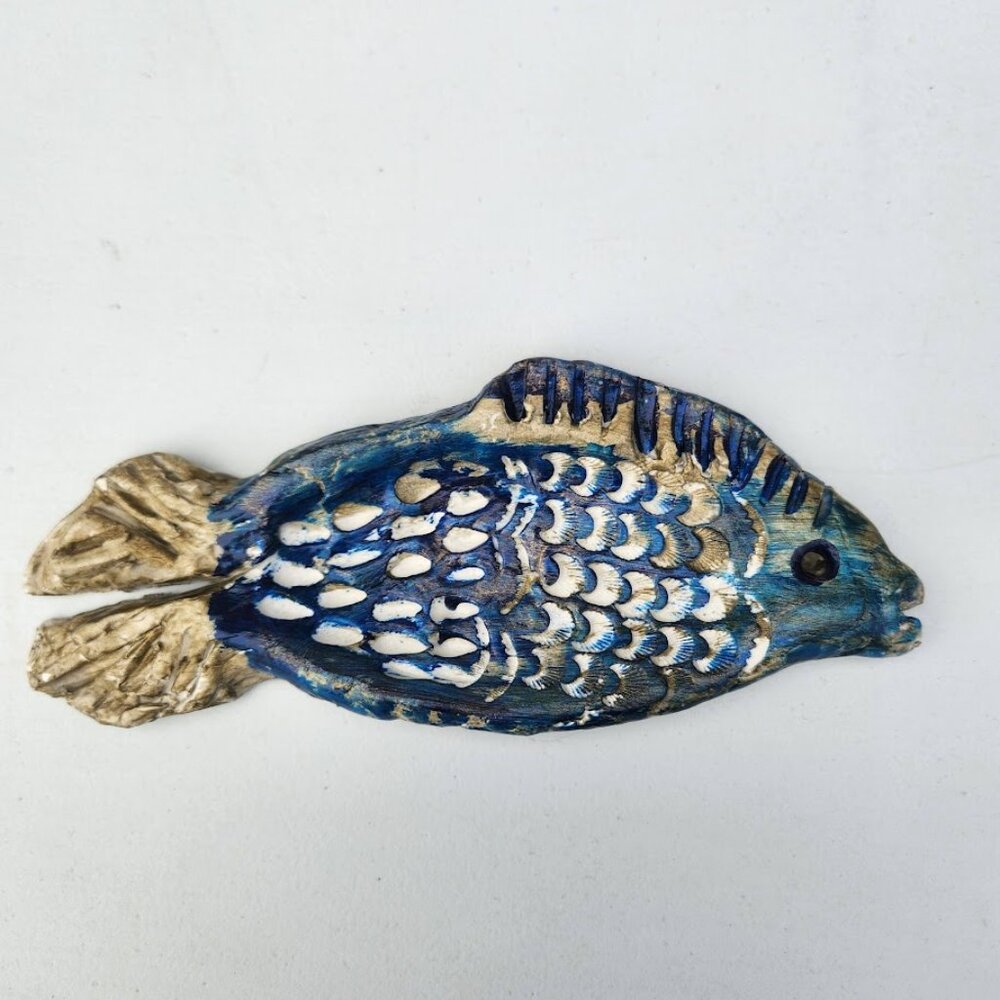 Handmade Fish Dish Decor Ceramic Sunglasses Glasses Holder Hand Crafted Pottery